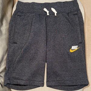 Nike Dark Gray Shorts with Yellow Logo